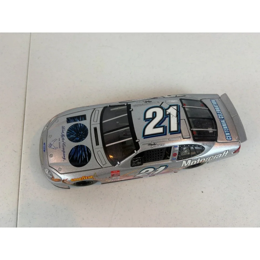 Ricky Rudd 21 Motorcraft Ford Taurus 100 Years Centennial 1:24 Diecast Silver